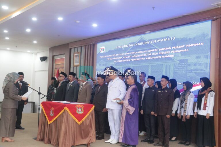 Sebanyak 33 Pejabat Lingkup Pemkab Mamuju Hari Ini Dikukuhkan
